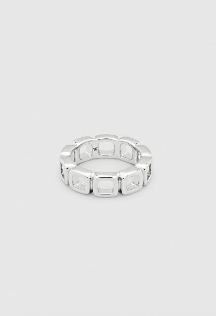 Tom Wood Cushion Band Open Silver